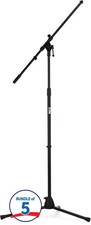 On-Stage Stands MS7701B Euro Boom Microphone Stand 5-pack
