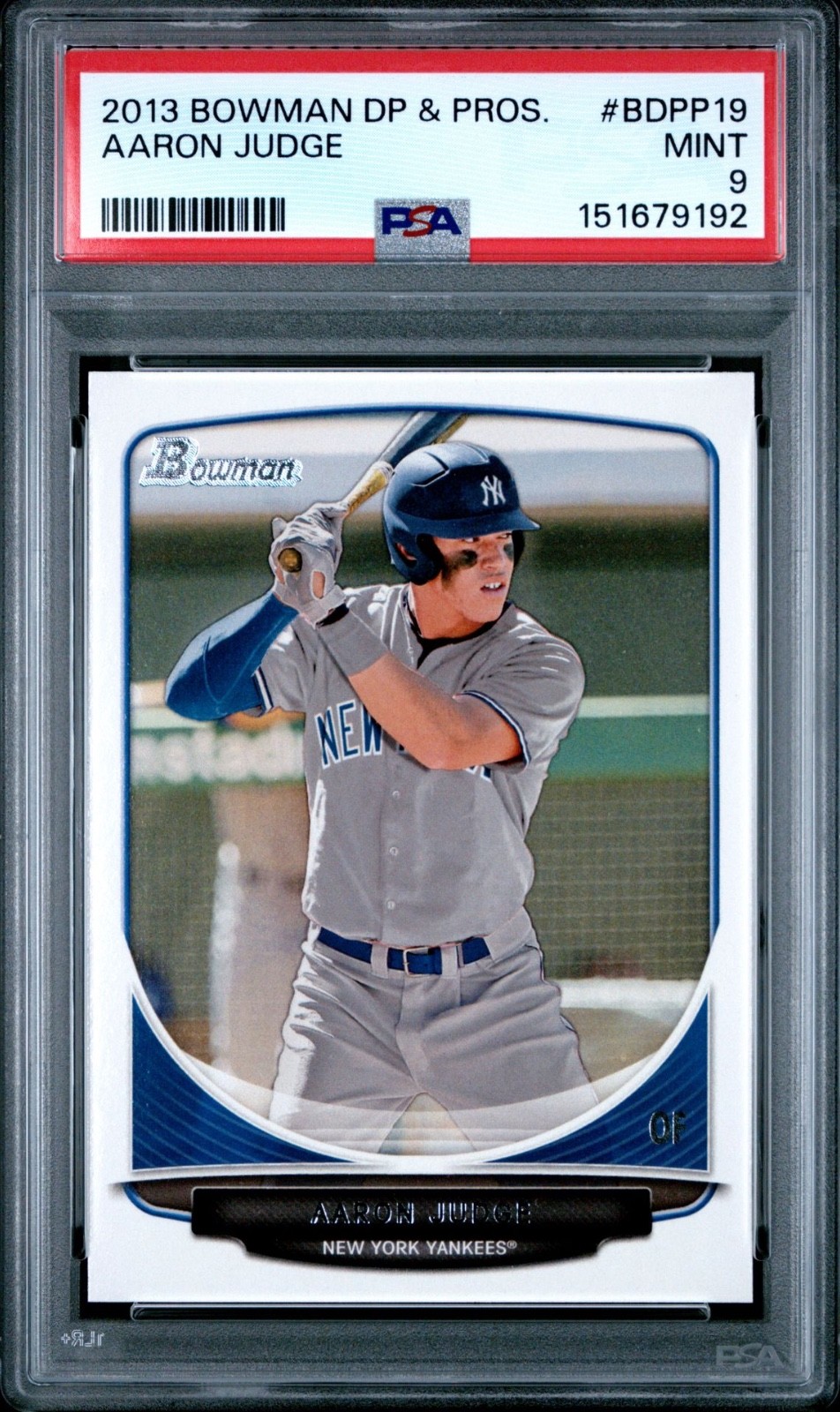2013 Bowman Draft Picks Aaron Judge #BDPP-19 PSA 9 Mint