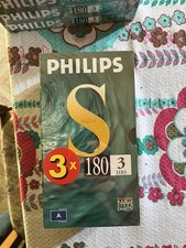 6 Videocassette VHS VERGINI Philips 180 Minuti 3 Ore, NUOVE SIGILLATE!l