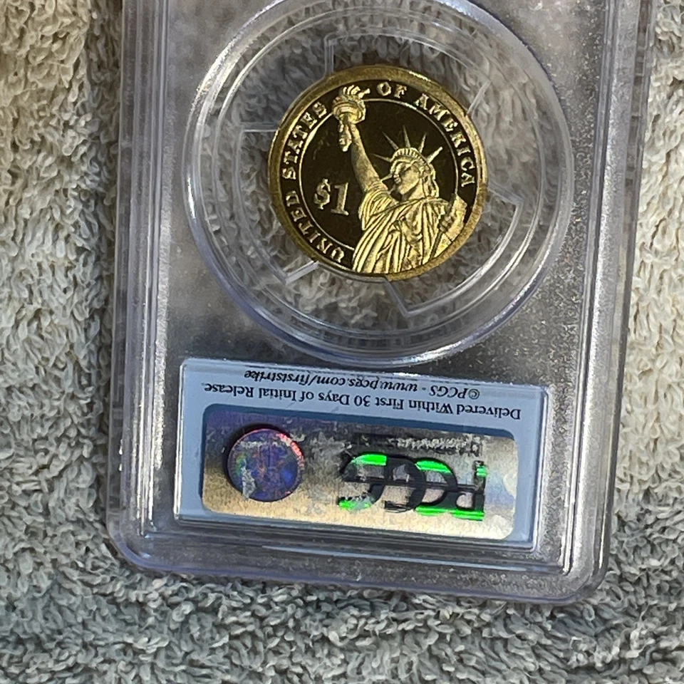 2011-S Andrew Johnson Dollar PCGS PR69 DCAM  & 1967 Lincoln Penny NGC MS67 RD - Image 4 of 4