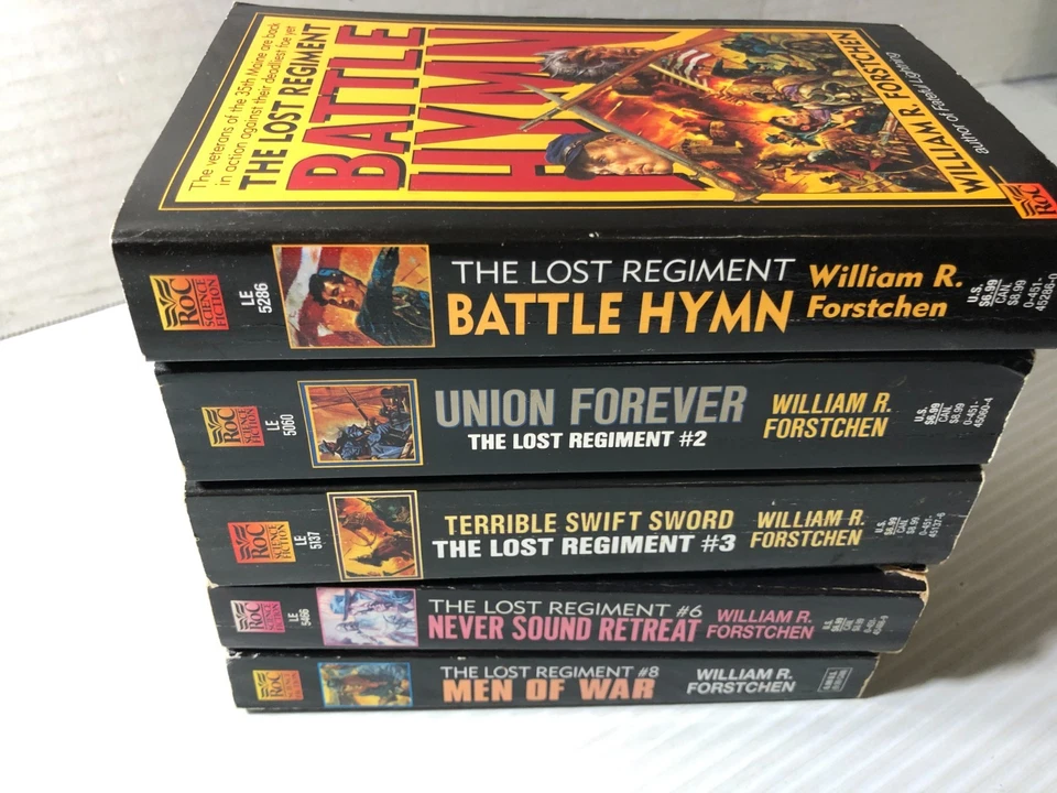 b William Forstchen THE LOST REGIMENT Series 1-3, 6 & 8 ROC First Prints 1990's - Image 3 of 4