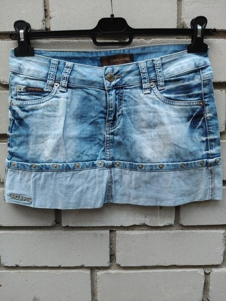 Women Dsquared² Skirt Navy Denim S
