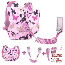 Toddler Harness with Anti Lost Wrist Link - Baby Safety Leash for Kids for Pink