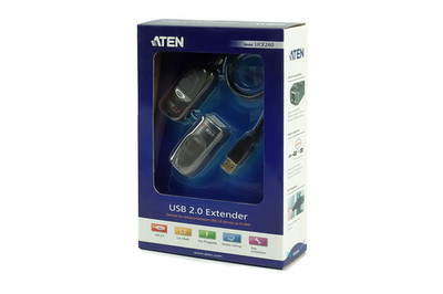  ATEN UCE260 USB 2.0 Extender über Cat5e LAN bis 60 m | 480/12/1,5 Mbps | Set