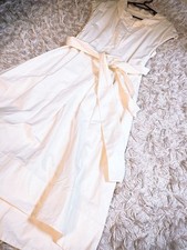 UNIQLO+J Cotton Linen French Sleeve Long Dress (Short Sleeve) S