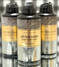 3 Pack~Bath & Body Works Men's AFTER DARK Body Spray Cologne 3.7 oz/ea