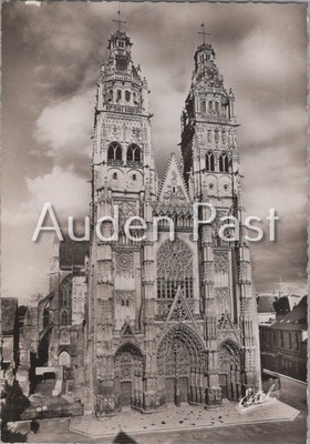 Vintage Estel Tours Cathédrale Saint-Gatien Postkarte Frankreich Gotik Architektur