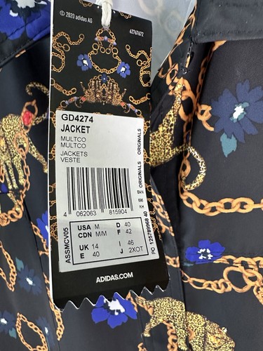Adidas x Her Studio London Leopard Floreale Catene Giacca Donna Taglia 14 - Foto 6 di 10