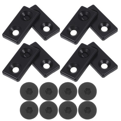 8 Pcs Industrielle Endkappen Aus Aluminiumprofilen Endabdeckung Für
