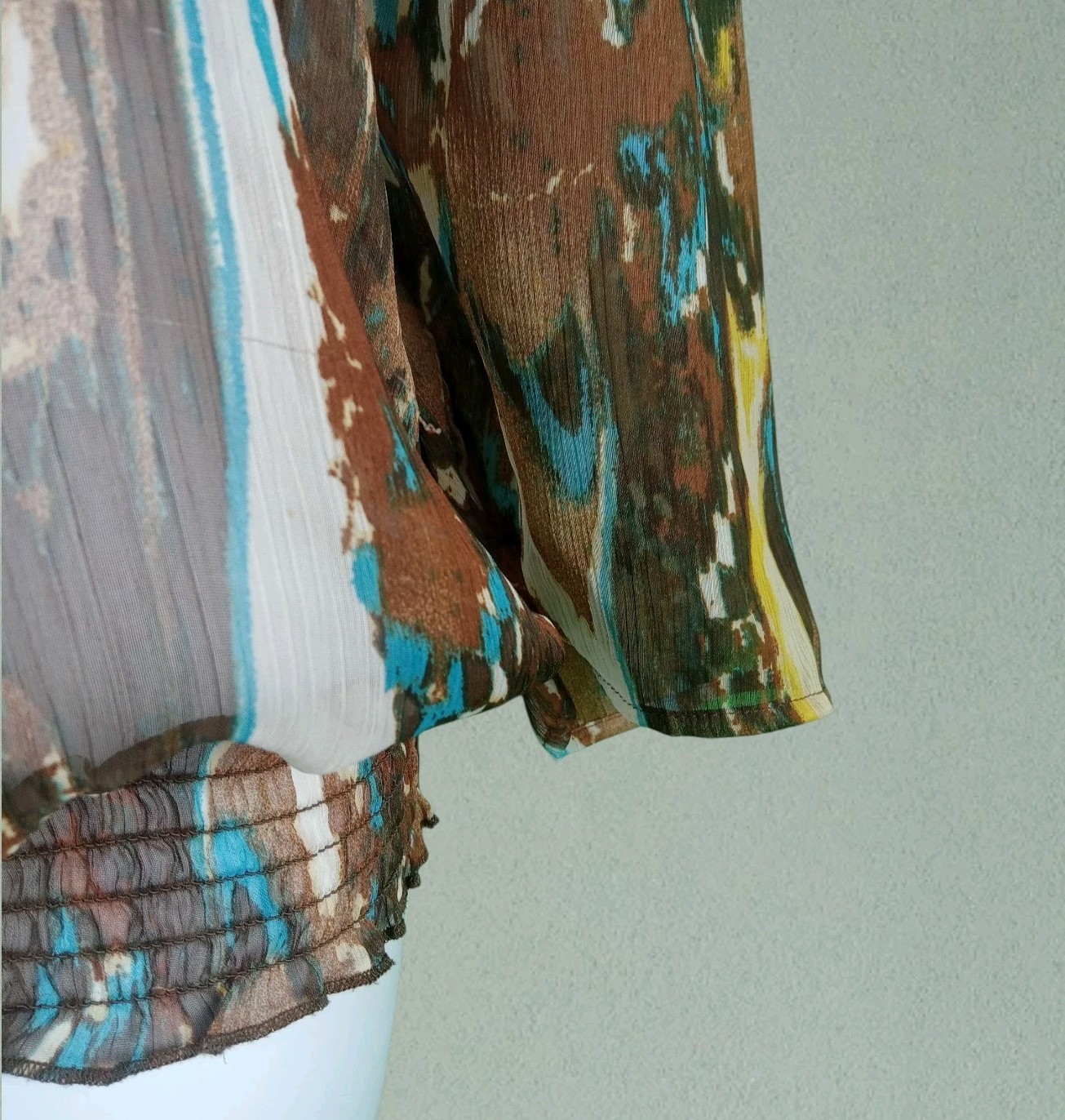 Additions by Chicos Sheer Boho Pattern Elastic He… - image 5