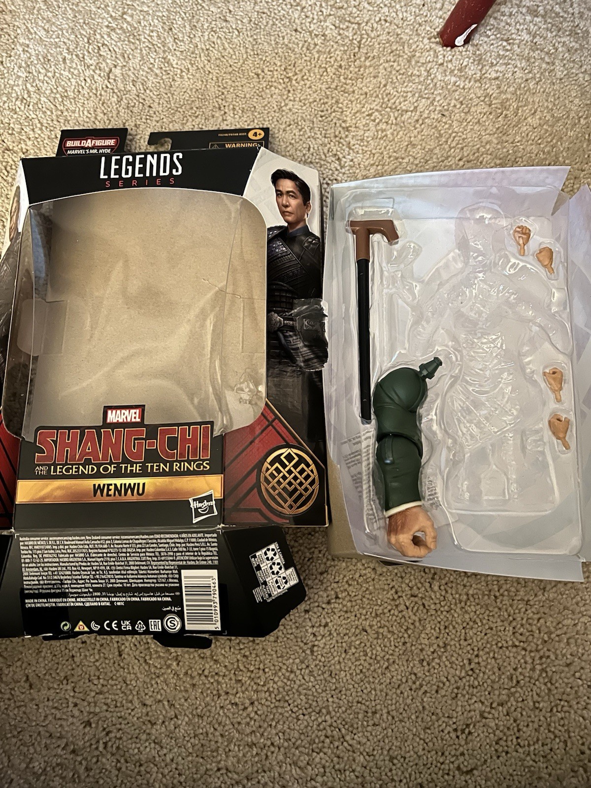 Marvel Legends Shang-Chi Wenwu - Build A Figure And Hands Only- Please Read