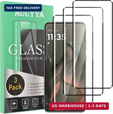 3-Pack for Motorola Moto Edge 2025 Screen Protector Tempered Glass, 9H Hardness