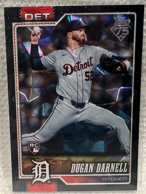 2026 Topps Dugan Darnell RC Black Diamond Parallel 9/10 Rookie Tigers SSP Rare