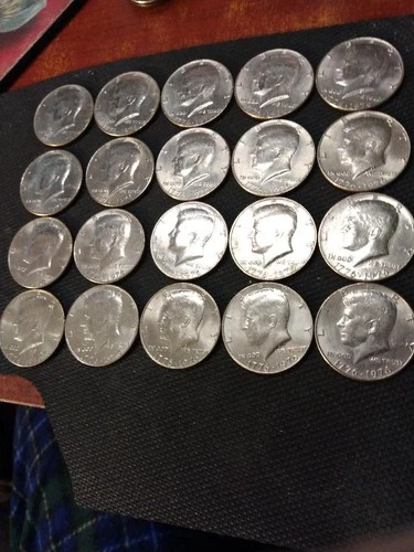 1776-1976 P -ROLL AU/BU Bicentennial Kennedy Half Dollars