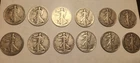 Walking liberty half dollar lot of 12