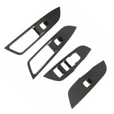 Carbon Fiber Window Lift Panel Switch Cover Trim For Nissan Teana Altima 2013-18