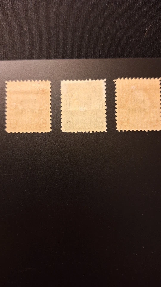 Scott #645, 647, 648 M/F/H, Hawaii and Molly Pitcher overprints, P-11, 1928 - Image 2 of 2