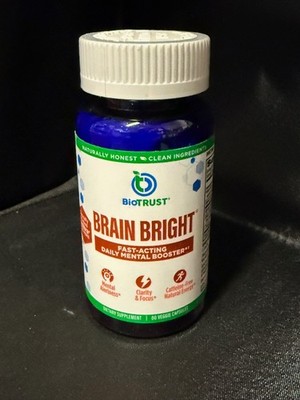 60ct Biotrust Brain Bright Fast-Acting Daily Mental Booster clarity focus 05/26