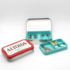 Hearing Aid Battery Case for #312: Altoid Tin Insert - Portable Secure Storage