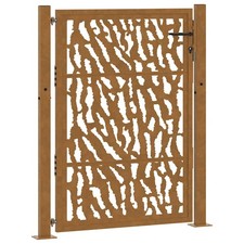 Image of Garden Gate Steel Outdoor Gate Entrance Gate Metal Gate Steel Gate vidaXL