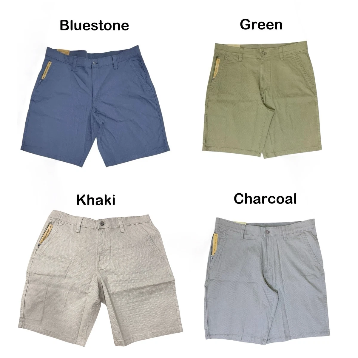 Pantaloni Corti Chino Weatherproof Vintage - Uomo - Blu (34,36) Beige (32,34,38,40) Nero (34,36,38,40) - NUOVI