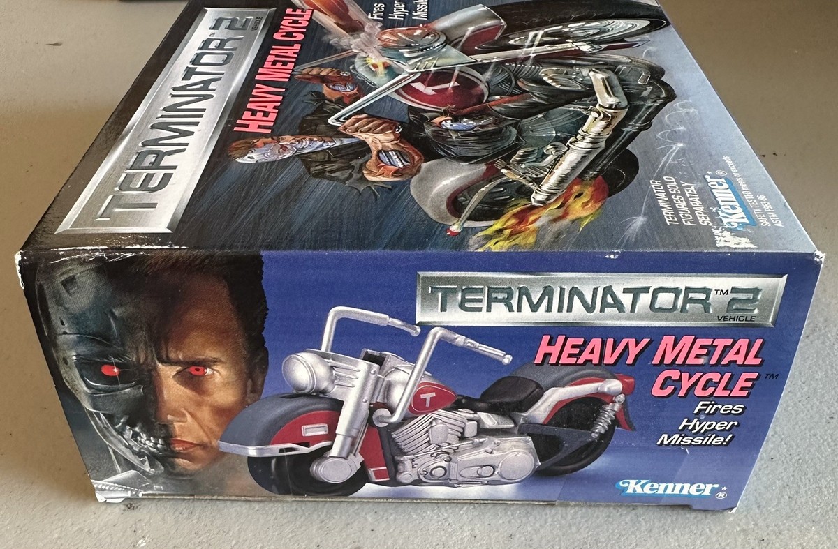 Kenner T2 Terminator 2 Heavy Metal Cycle, Fires Hyper Missle NIB