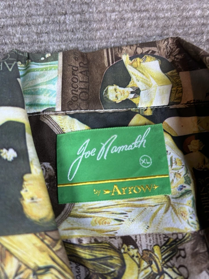 Vintage 1970s Joe Namath for Arrow “Great Gatsby” Disco Shirt, XL Rare Pattern - Image 3 of 4