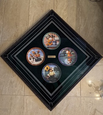 1 in the World Full set, Hand Painted -Signed Production Plates Free Book