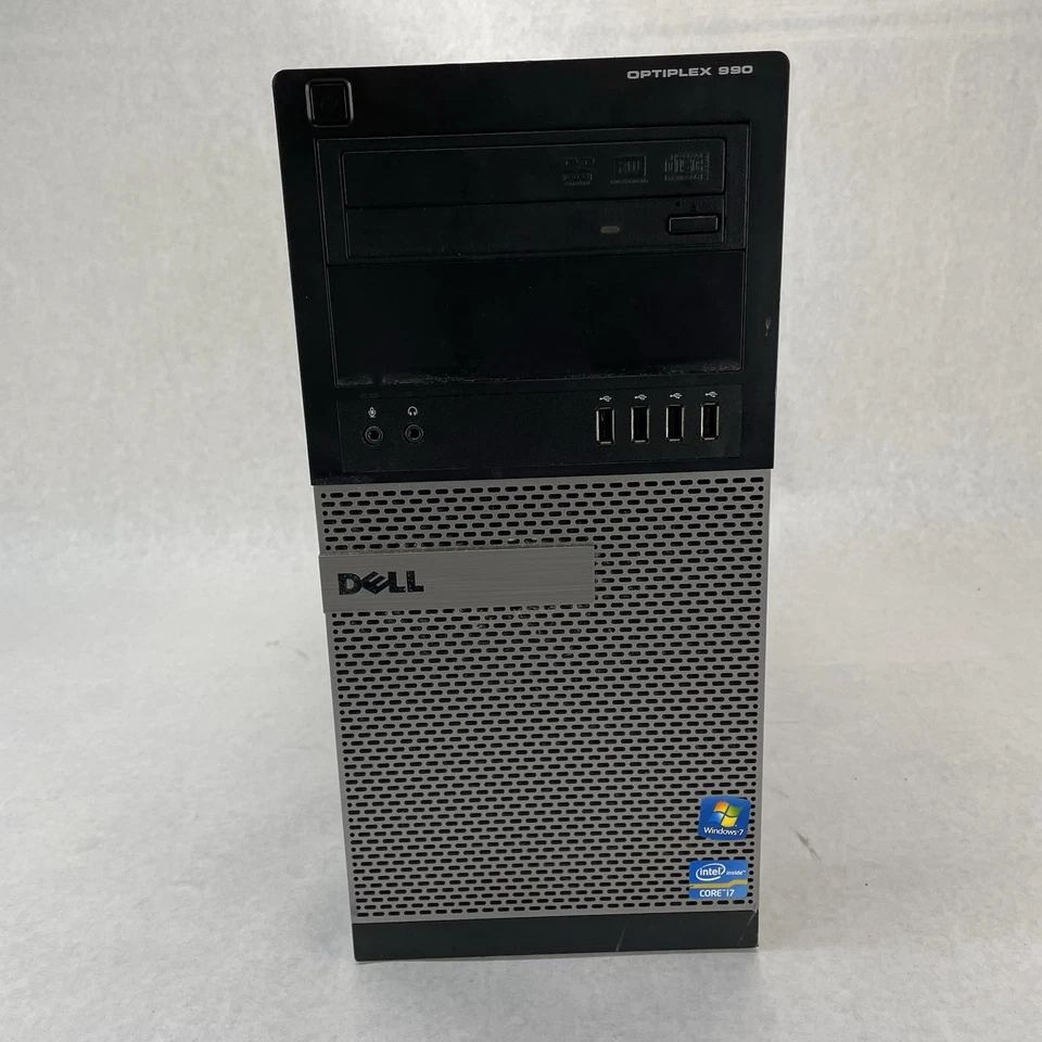 Dell Optiplex 990 MT Intel Core i7-2600 3.40 GHz 4 GB Ram DVDRW No HDD No OS - Image 3 of 4