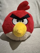 Angry Birds Commonwealth RED Bird 10 PLUSH Toy Only 2010 No Sound