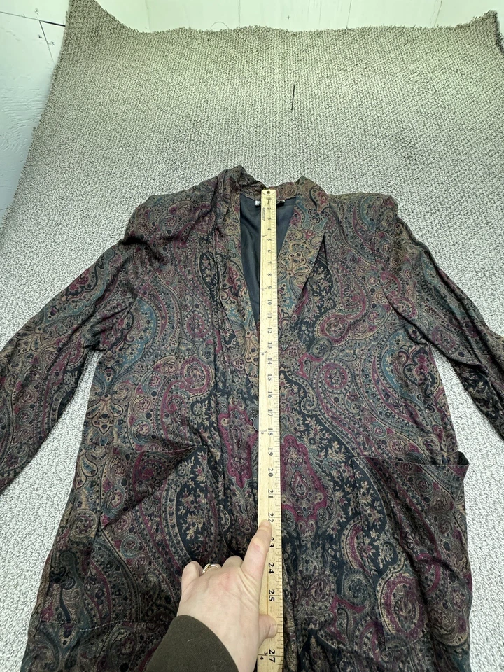 Blazer Ken Sington cuadrado para mujer con botones multicolor talla grande Foto 3 de 4