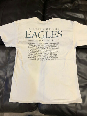 THE EAGLES HISTORY OF THE EAGLES 2013 TOUR SHIRT LARGE | eBay
