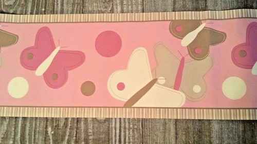 Cocalo Zoey Butterfly Collection Wall Border Pre-Pasted 10 Yd Roll Lot #106903 - Picture 2 of 2