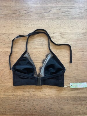 Wolf & Whistle Black Eyelash Lace 4DDD/F-G Fuller Bust Triangle