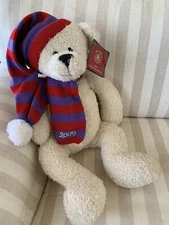 Dillards Trimming 2005 Polar Teddy Bear Plush Christmas Soft 17" Stuffed Animal
