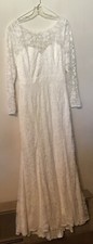 Nwt LITTLE MISTRESS US 10 Ivory lace Lined Maxi Dress Wedding? Boho? Party!