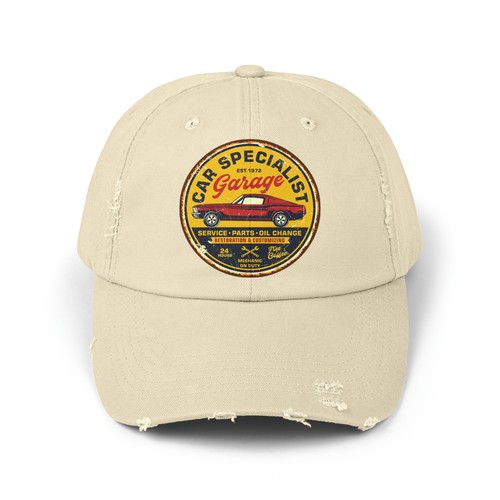 Gas Station Distressed Cap Hat Vintage Classic Car Pin Up 100% Cotton - Picture 19 of 48