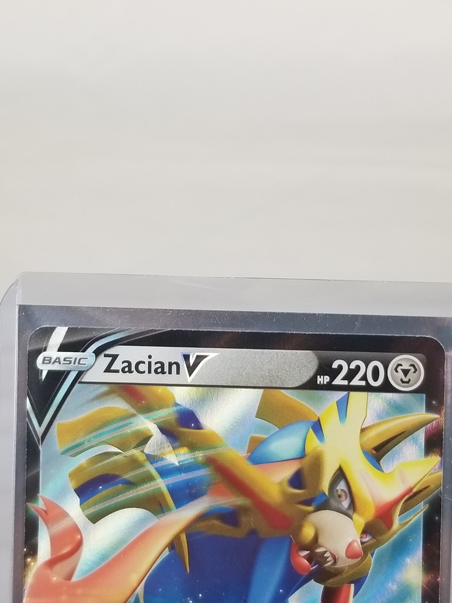 Zacian V Basic Hp 220 Metal Holo #SWSH018 Pokemon 2020 Card