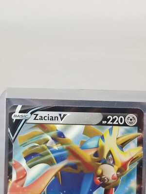 Zacian V Basic Hp 220 Metal Holo #SWSH018 Pokemon 2020 Card | eBay