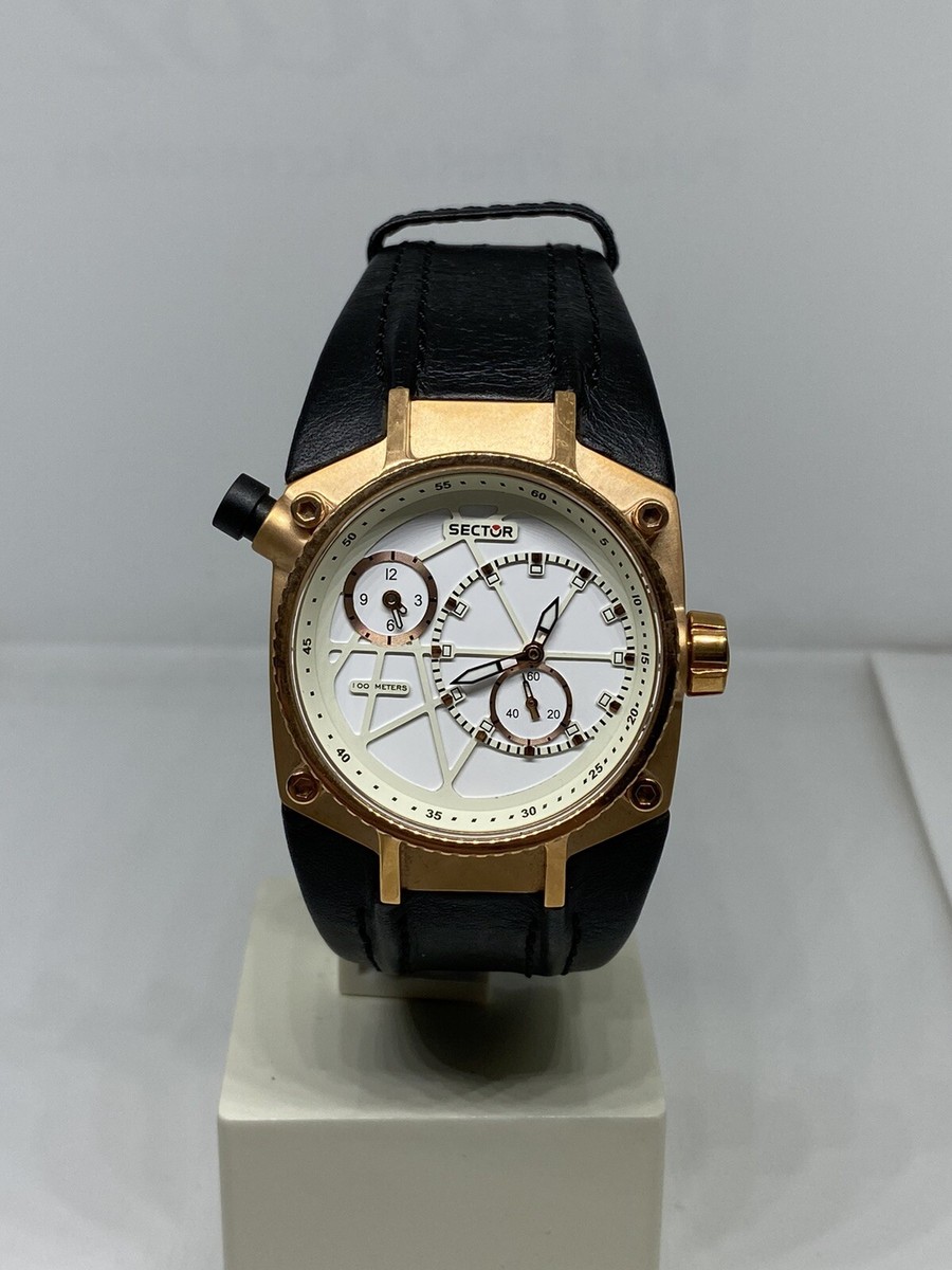 OROLOGIO UOMO SECTOR DUAL TIME ROSEGOLD R3251395045 NUOVO!! -20