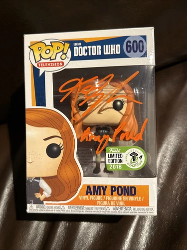 Funko POP! Doctor Who Amy Pond 600 Spring 2018 ECCC Signed Karen Gillan JSA