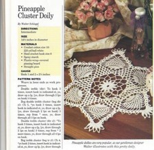 Pineapple cluster doily; WC 676-6; vintage crochet pattern