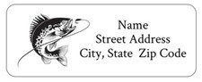 90 Personalized Custom Fishing Angler Fish Return Address Labels Envelope Seals