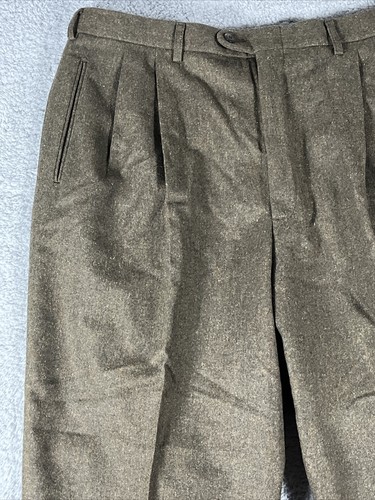 Bobby Jones Pants Men’s Wool Dress Size 38 Pleated Stretch Golf Made in USA VTG - Picture 3 of 21