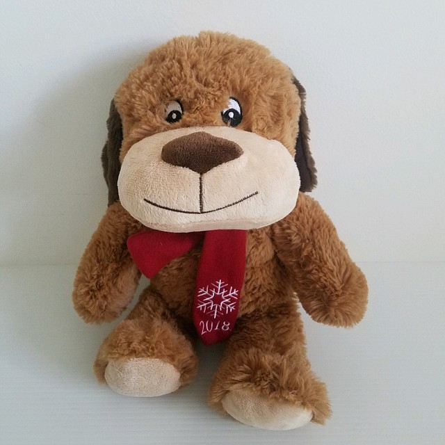 Petsmart 2018 Dog Chance Plush Toy Brown Squeaker Holiday Stuffed Animal for sale online | eBay