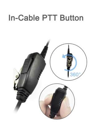 NUOVO PTT Auricolare Girevole Per Motorola RMU2080 RMV CLS1110 CP200 - Foto 5