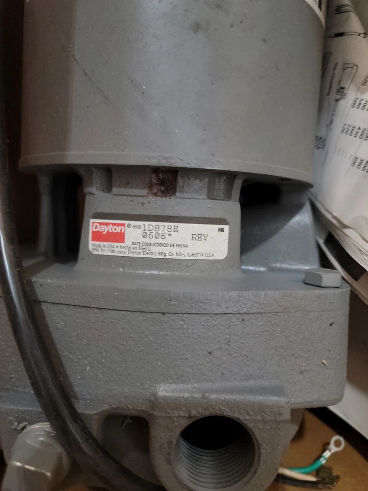 Dayton 1D878 1D878E Shallow Well Jet Pump 1.5hp 1 Phase 115/230 - Image 4 of 4