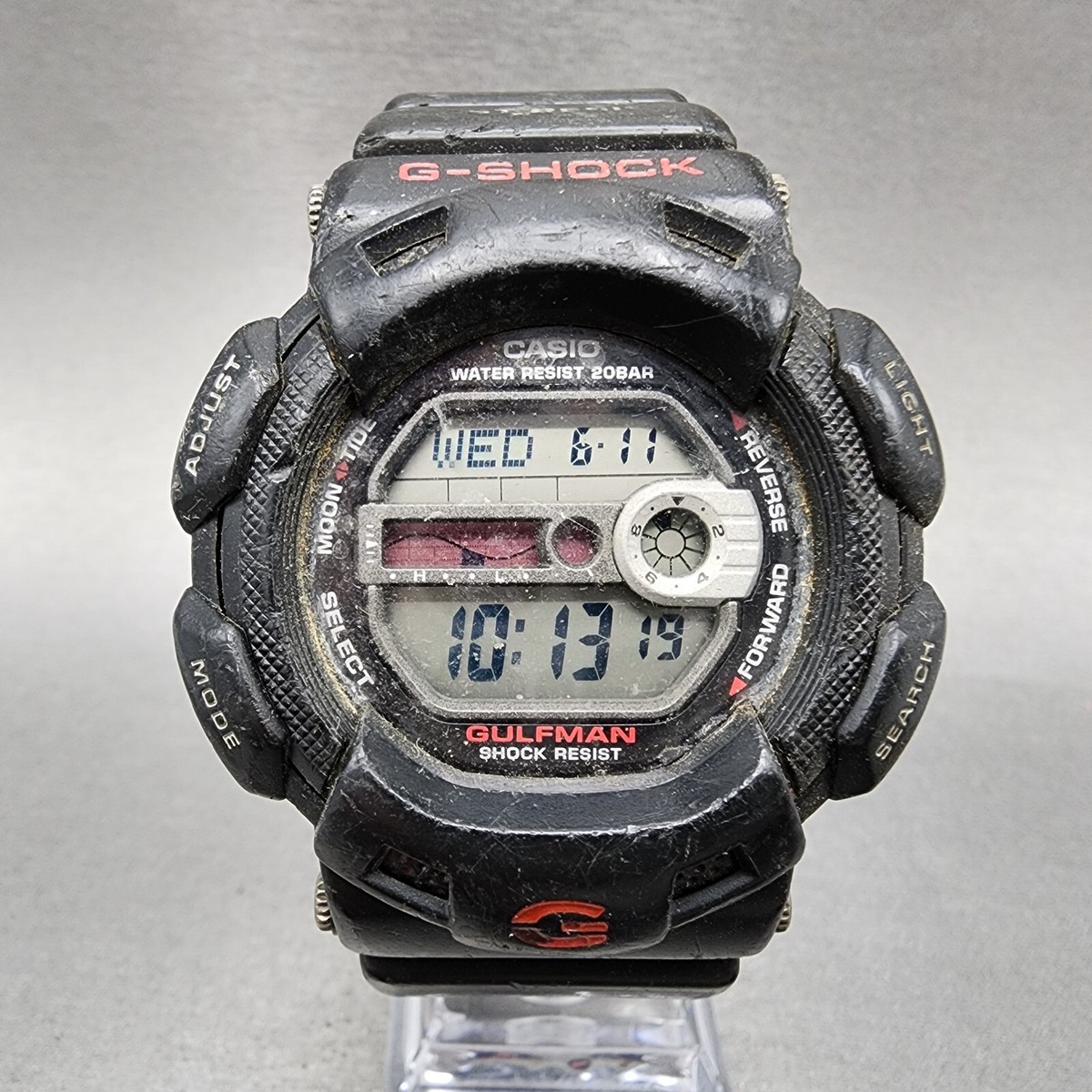 G-SHOCK G-9100 レア　GULFMAN Casio G-Shock Gulfman Watch Men 46mm Digital Black Tone