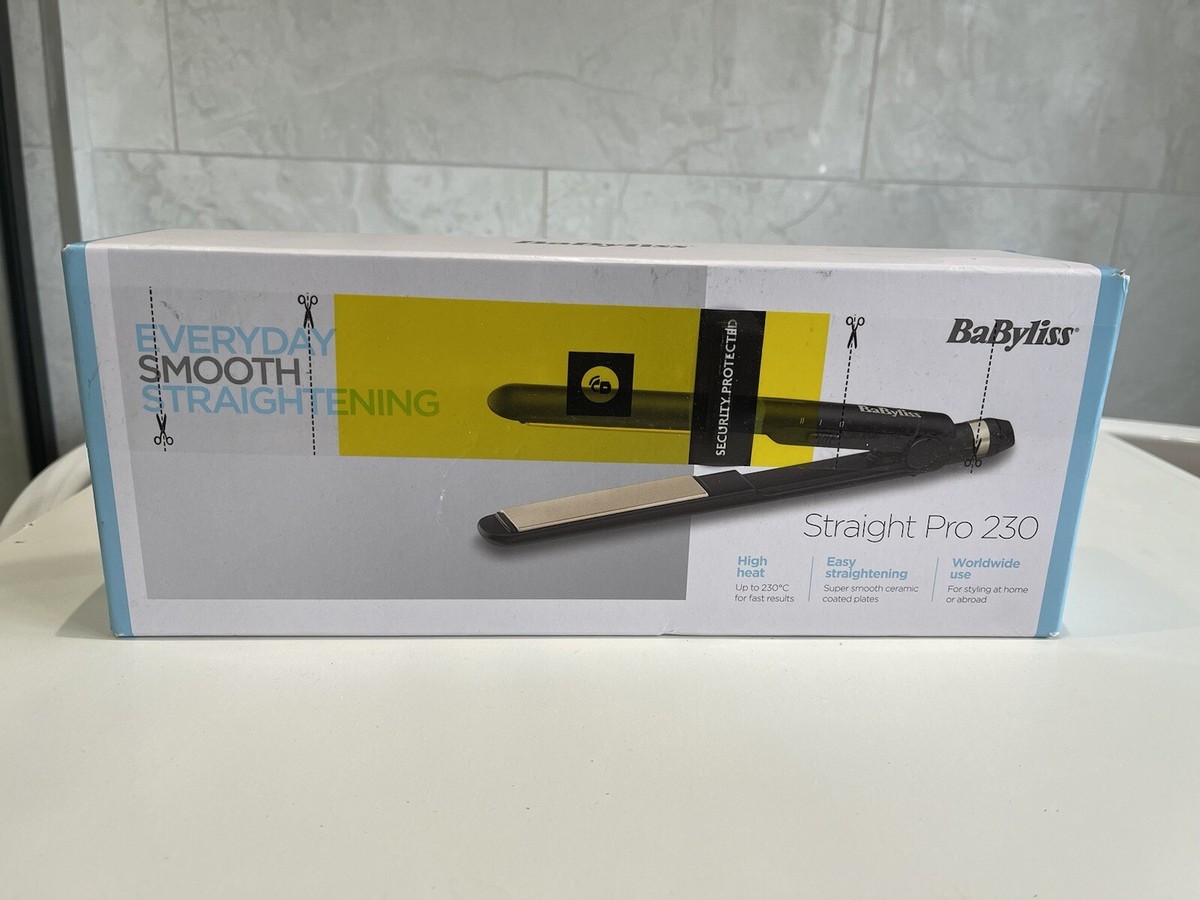 BaByliss 2089U Pro 230 Tourmaline Ceramic Plates Hair Straightener Brand  New