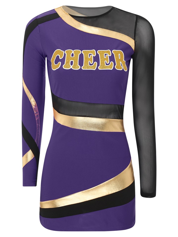 US Womens Cheerleading Performance Costume Cheer Leader Uniform Dance